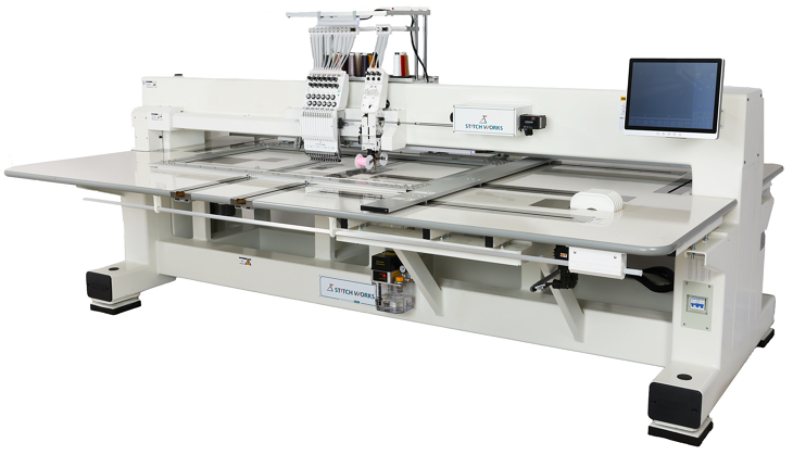 Sinsim刺繍機、MC、ミシン、ハンドル刺繍、本縫い